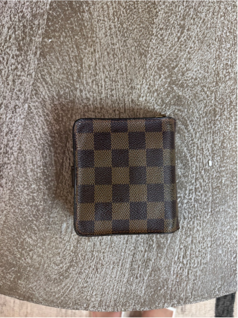 Women's Louis Vuitton Damier Ebene Wallet One Size Brown Gold - Picture 10 of 10
